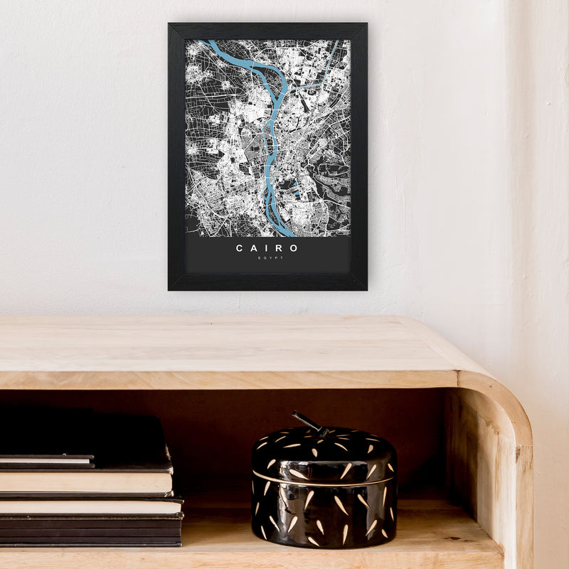 Cairo Art Print by UrbanMaps A4 White Frame
