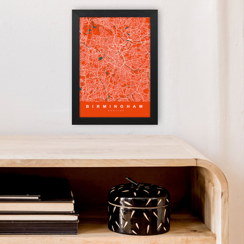 Birmingham I Art Print by UrbanMaps A4 White Frame