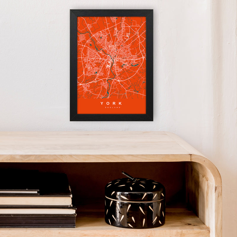 York I Art Print by UrbanMaps A4 White Frame