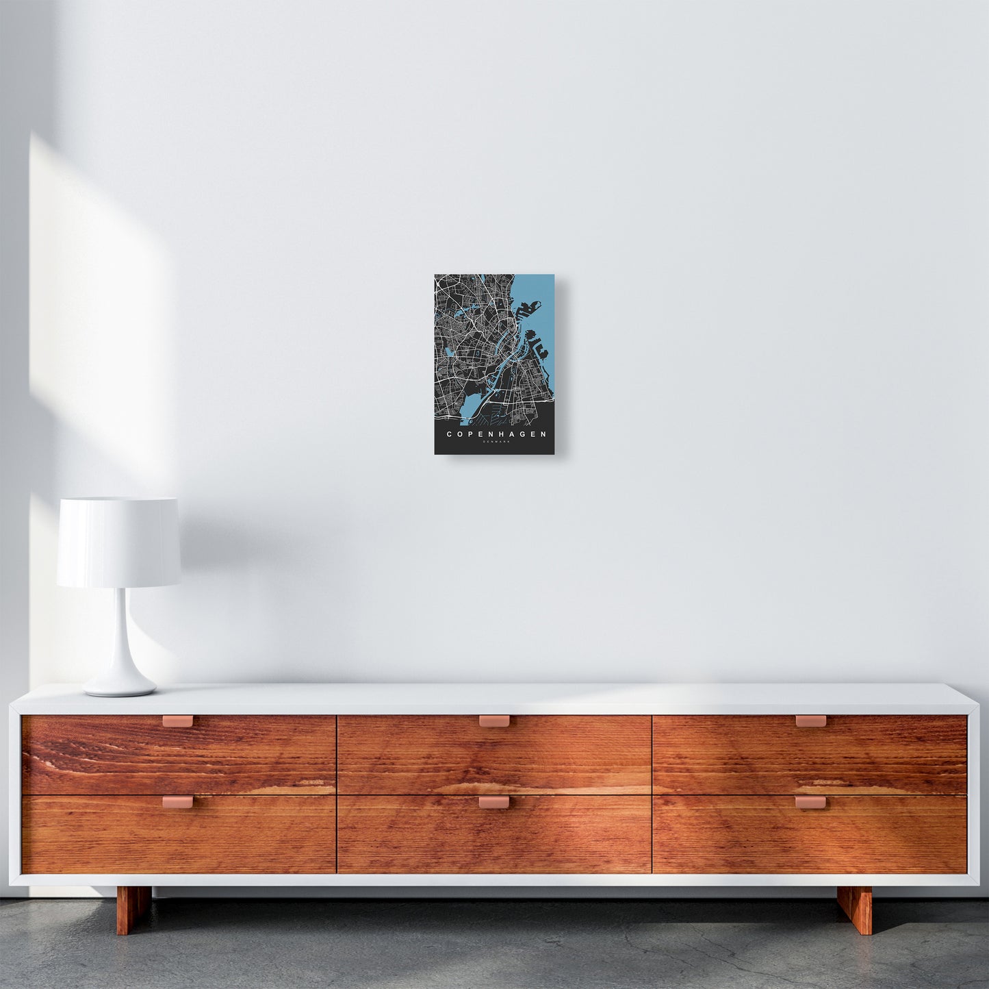 Copenhagen II Art Print by UrbanMaps A4 Canvas