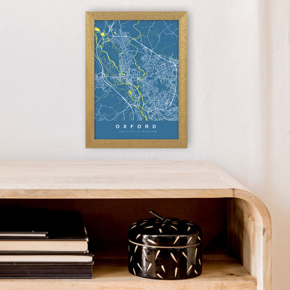 Oxford II Art Print by UrbanMaps A4 Print Only