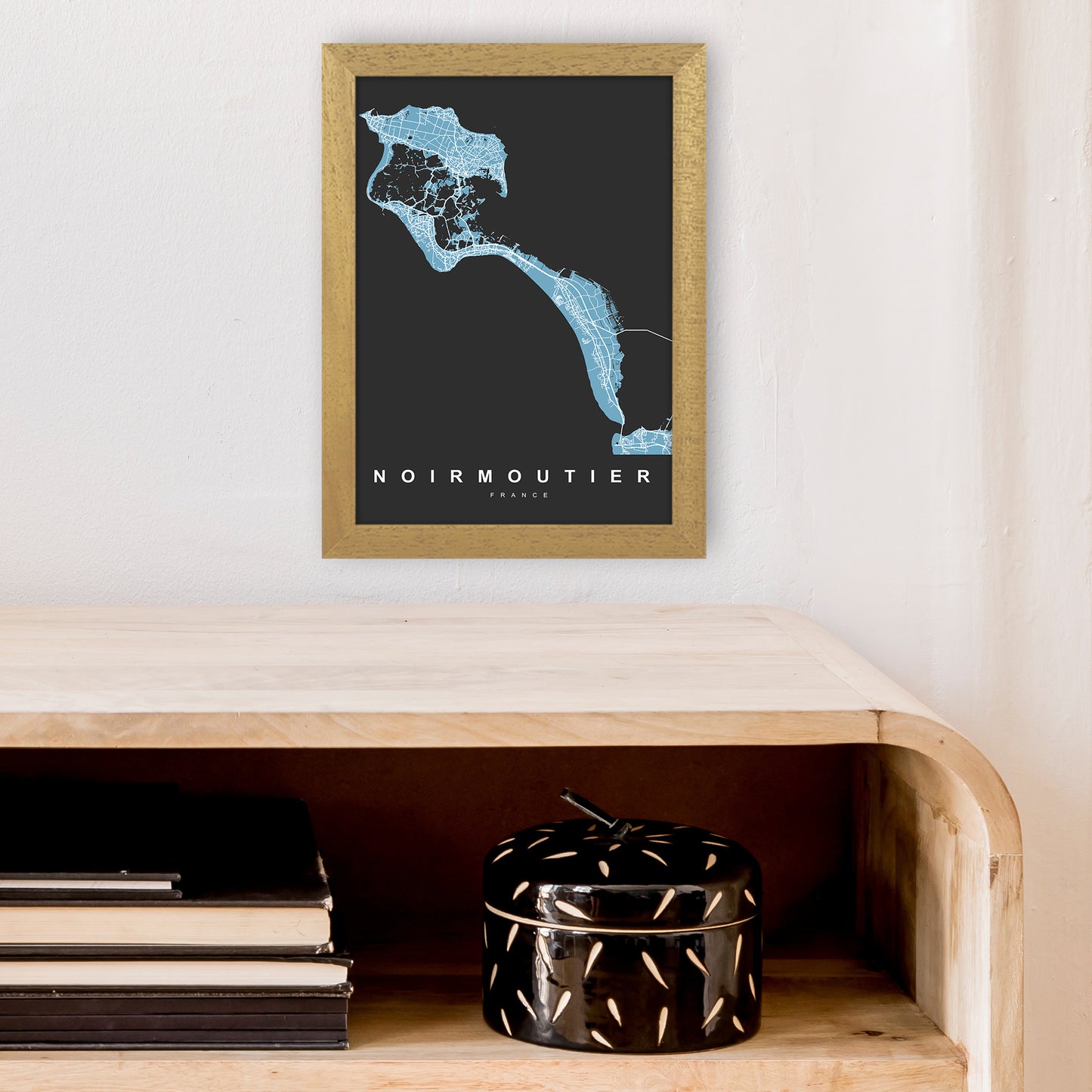 Noirmoutier Art Print by UrbanMaps A4 Print Only