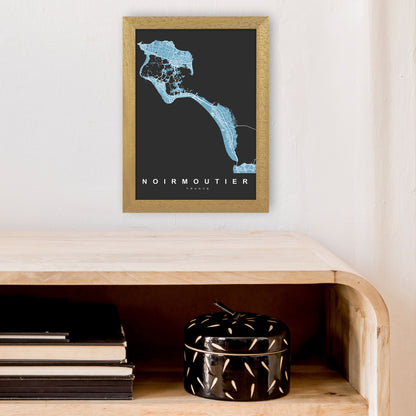 Noirmoutier Art Print by UrbanMaps A4 Print Only