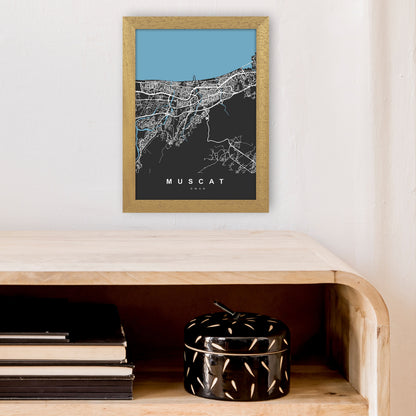 Muscat Art Print by UrbanMaps A4 Print Only