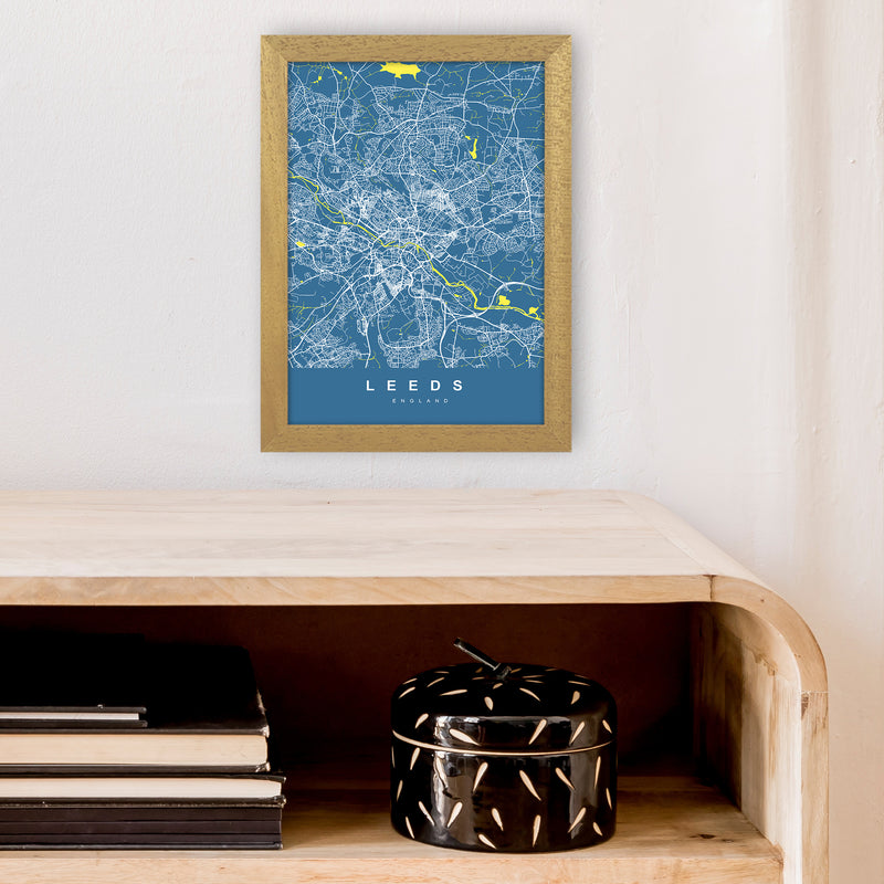 Leeds II Art Print by UrbanMaps A4 Print Only