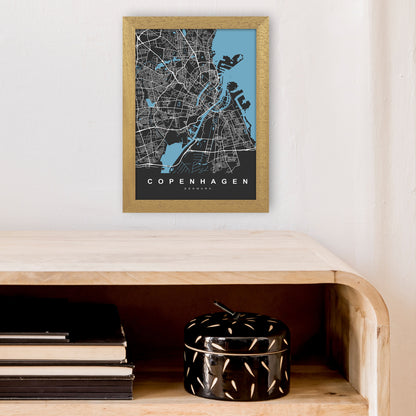 Copenhagen II Art Print by UrbanMaps A4 Print Only