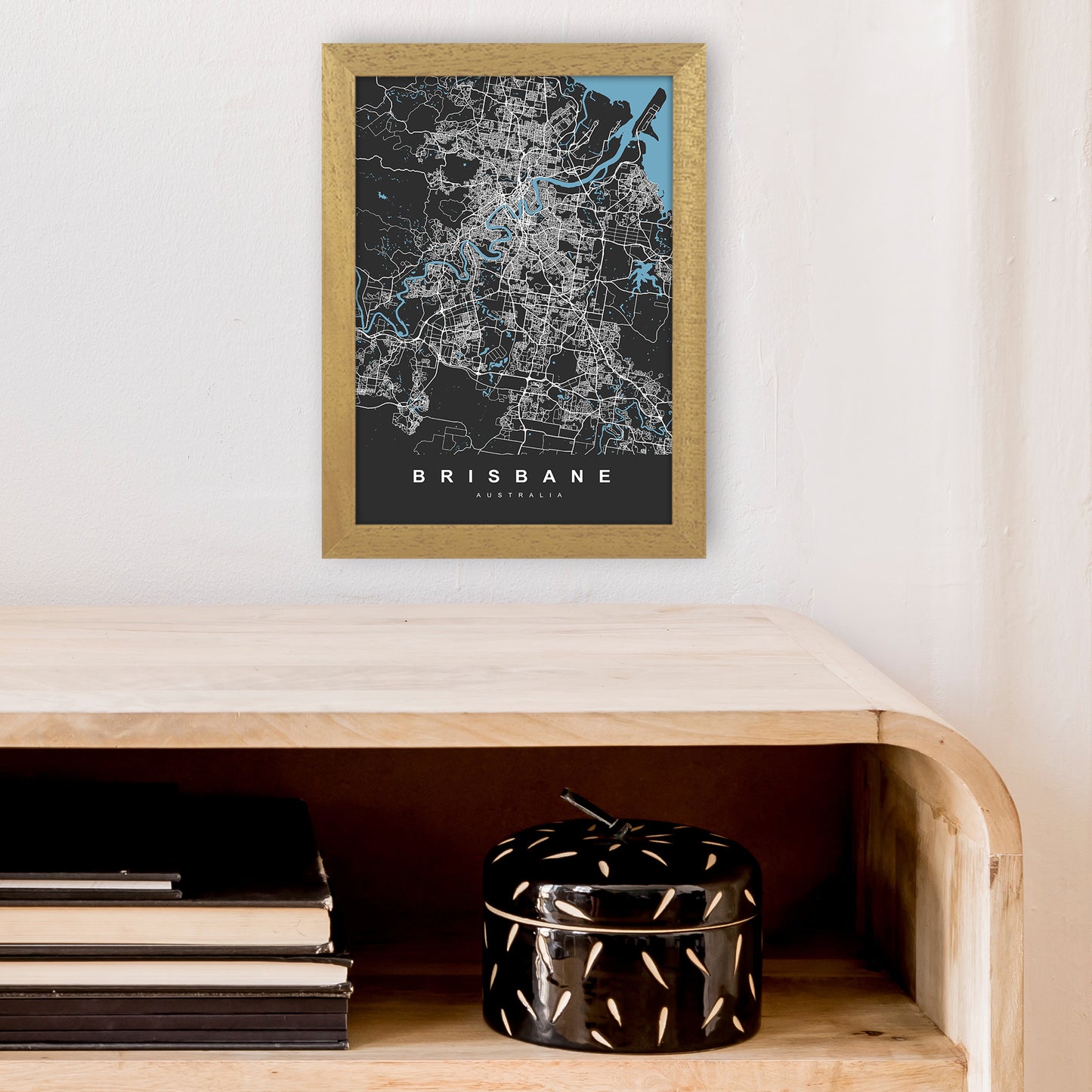 Brisbane II Art Print by UrbanMaps A4 Print Only