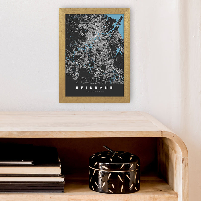 Brisbane II Art Print by UrbanMaps A4 Print Only