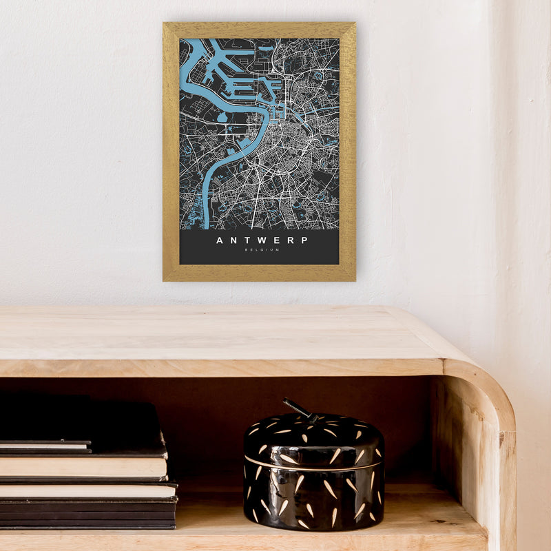 Antwerp Art Print by UrbanMaps A4 Print Only
