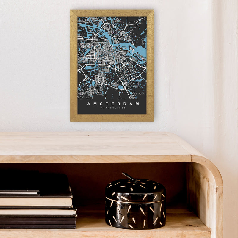 Amsterdam II Art Print by UrbanMaps A4 Print Only