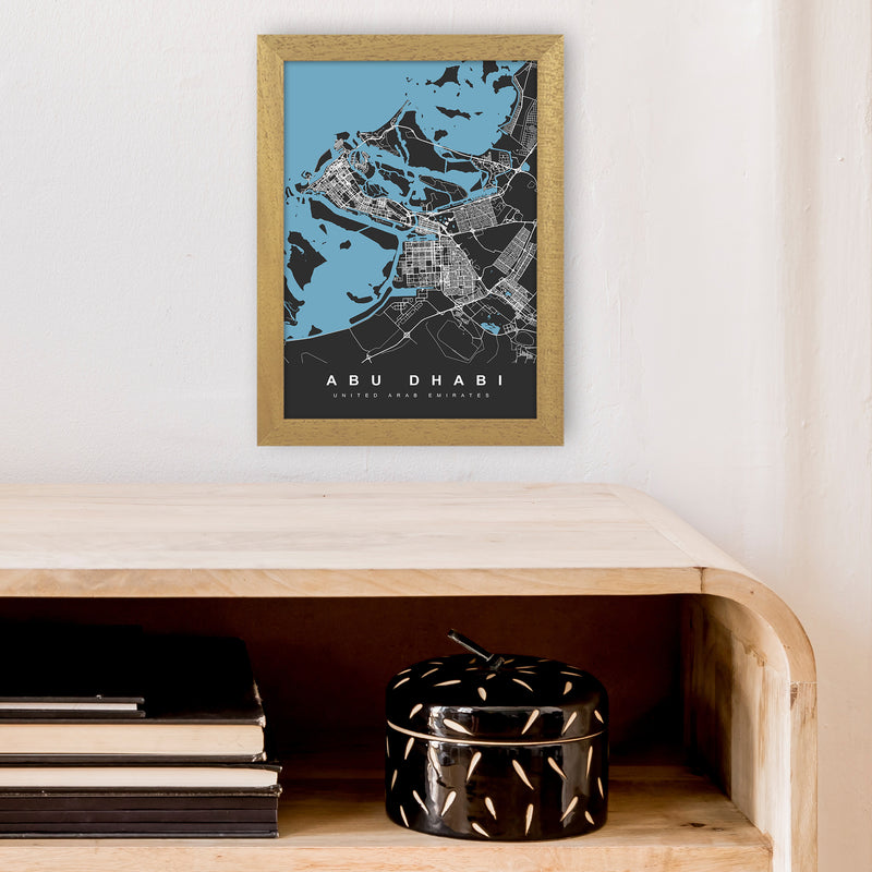 Abu Dhabi Art Print by UrbanMaps A4 Print Only