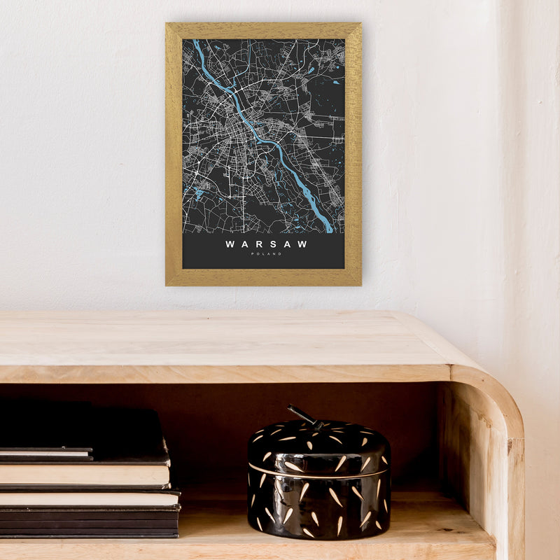 Warsaw Art Print by UrbanMaps A4 Print Only