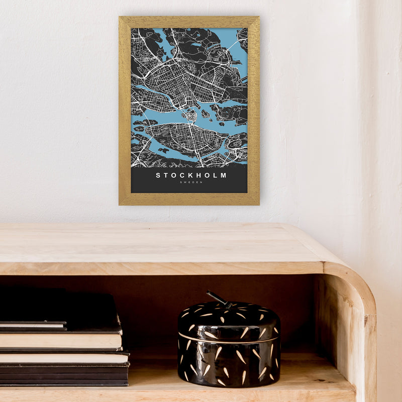 Stockholm Art Print by UrbanMaps A4 Print Only