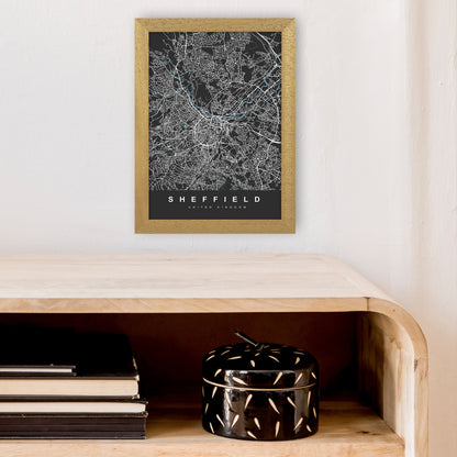Sheffield III Art Print by UrbanMaps A4 Print Only