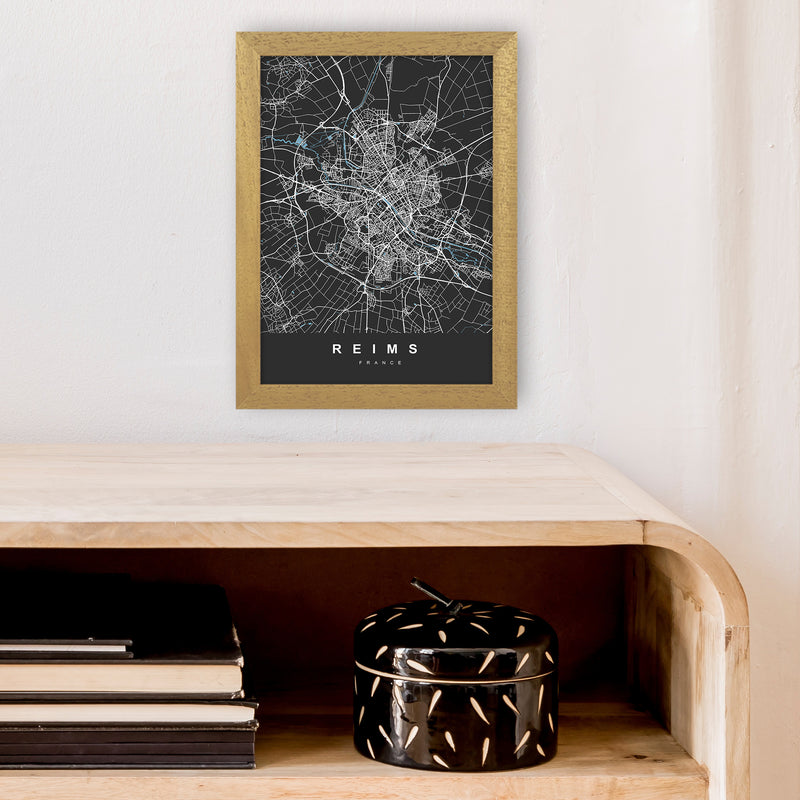 Reims Art Print by UrbanMaps A4 Print Only