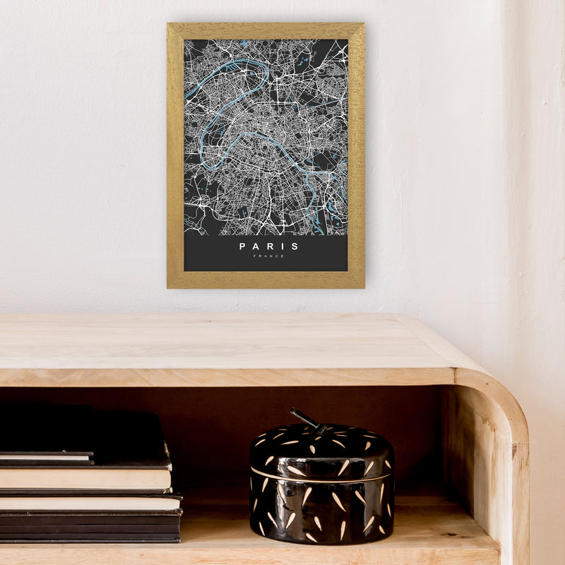 Paris Art Print by UrbanMaps A4 Print Only