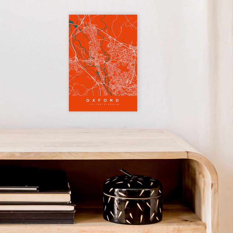 Oxford I Art Print by UrbanMaps A4 Black Frame