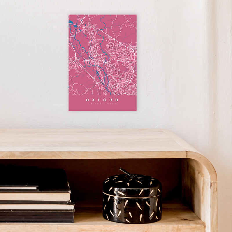 Oxford III Art Print by UrbanMaps A4 Black Frame