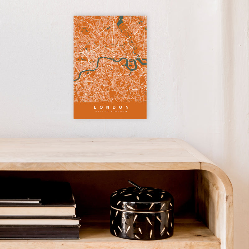 London I Art Print by UrbanMaps A4 Black Frame