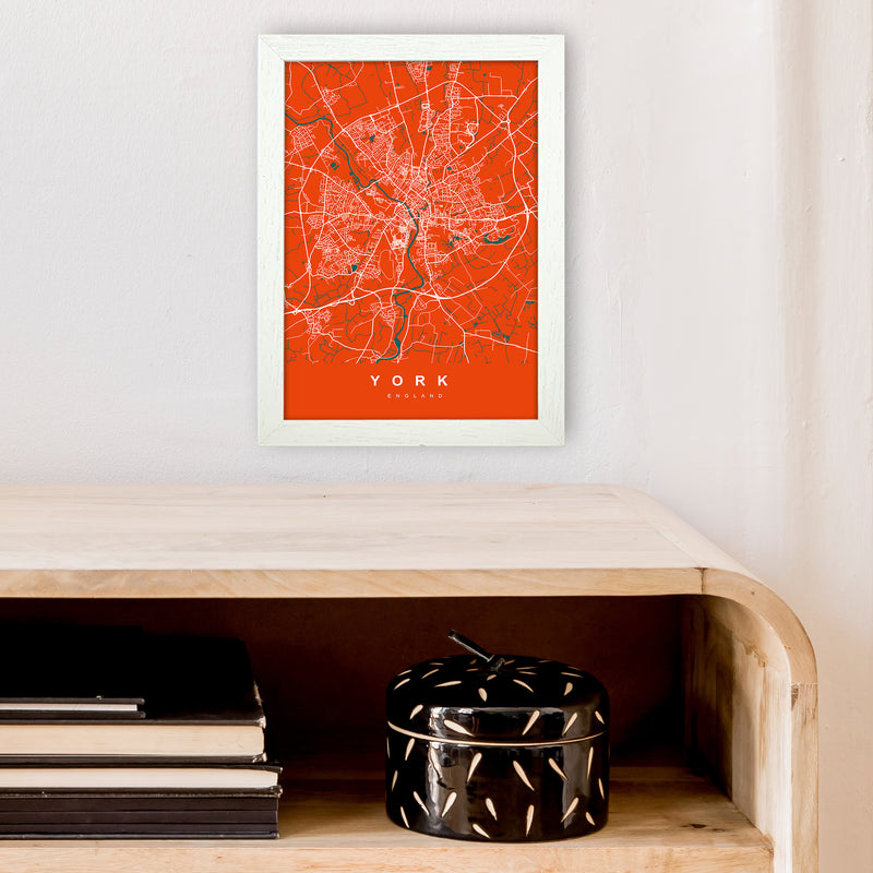 York I Art Print by UrbanMaps A4 Oak Frame