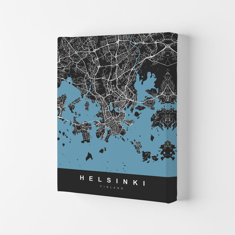 Helsinki Art Print by UrbanMaps Canvas