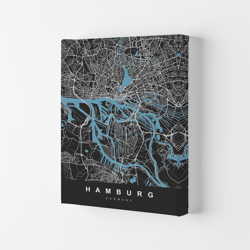 Hamburg Art Print by UrbanMaps Canvas