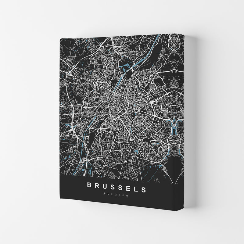 Brussel Art Print by UrbanMaps Canvas