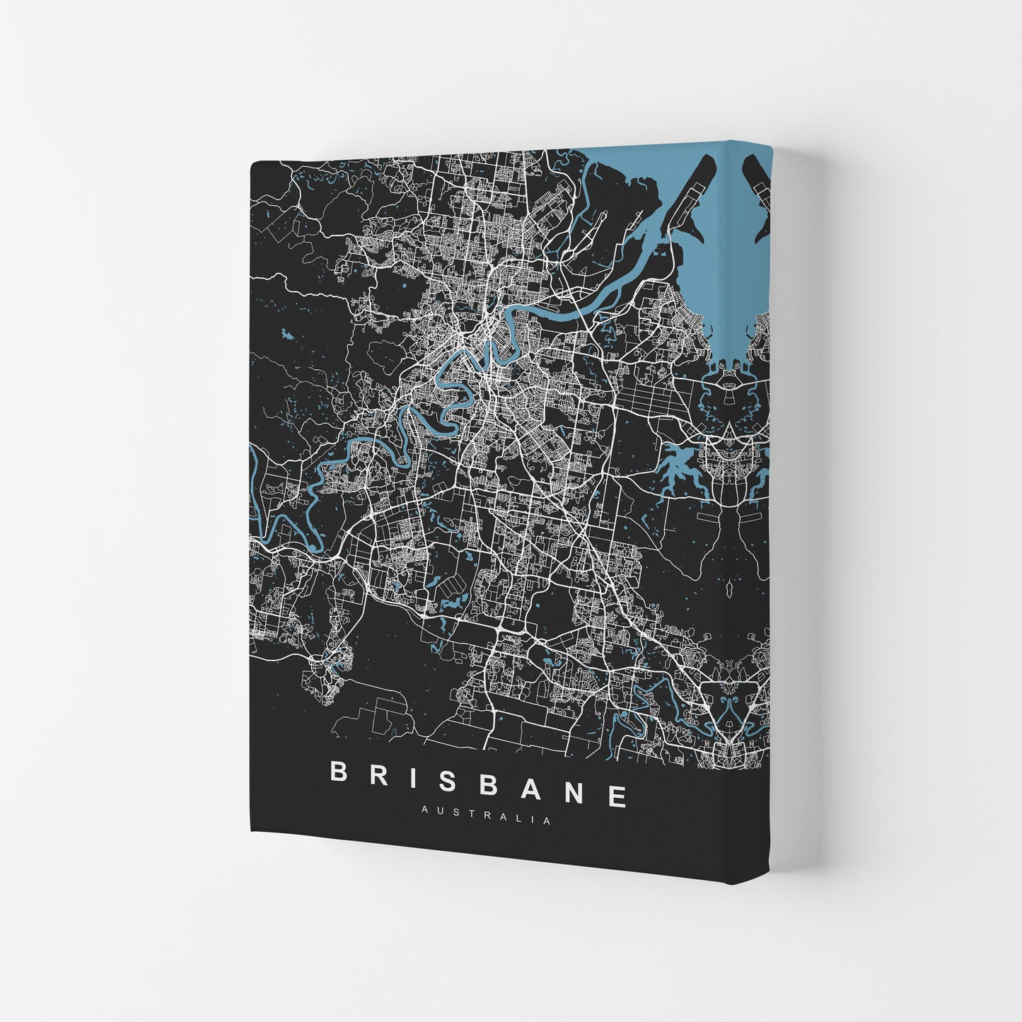 Brisbane II Art Print by UrbanMaps Canvas