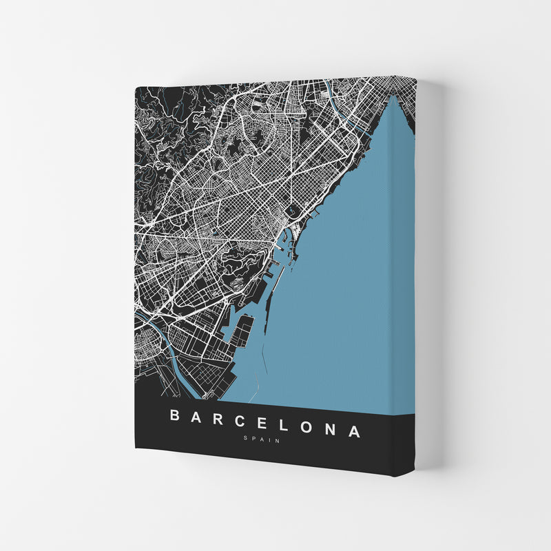 Barcelona Art Print by UrbanMaps Canvas
