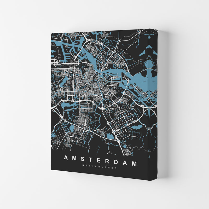 Amsterdam II Art Print by UrbanMaps Canvas