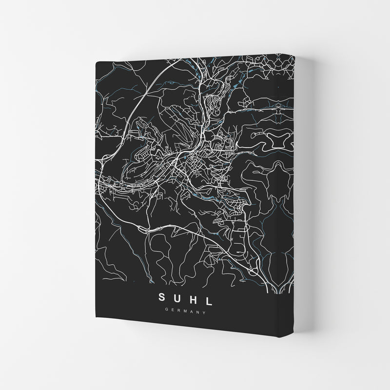 Suhl Art Print by UrbanMaps Canvas