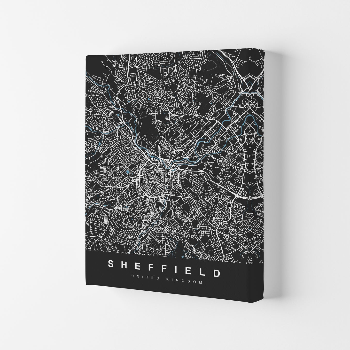 Sheffield III Art Print by UrbanMaps Canvas
