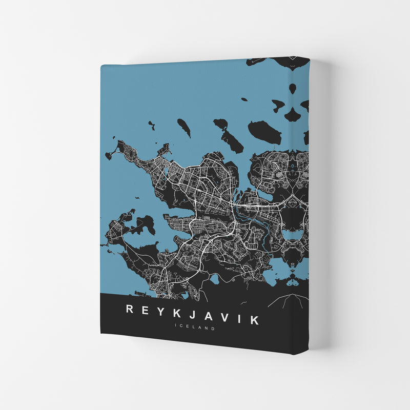 Reykjavik Art Print by UrbanMaps Canvas