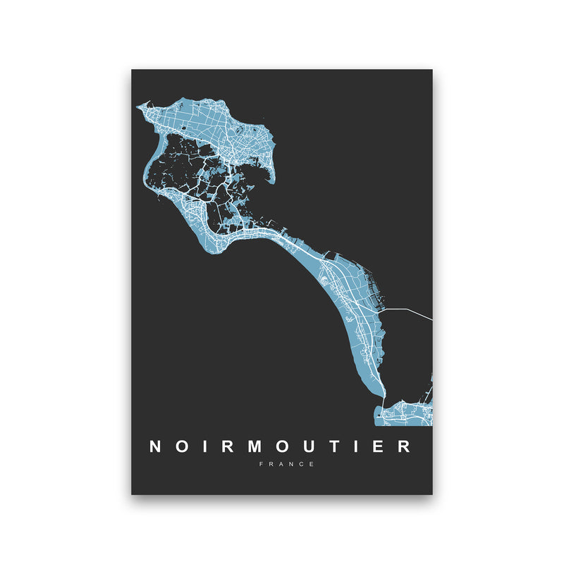 Noirmoutier Art Print by UrbanMaps Print Only