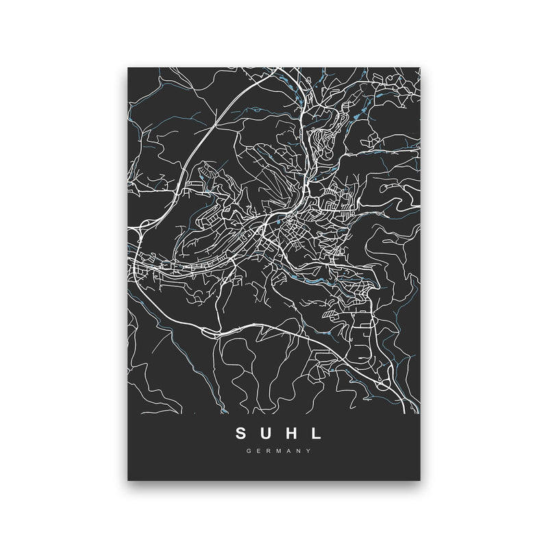 Suhl Art Print by UrbanMaps Print Only