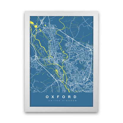 Oxford II Art Print by UrbanMaps White Grain