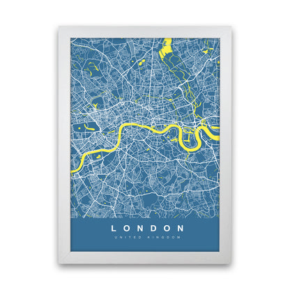 London II Art Print by UrbanMaps White Grain
