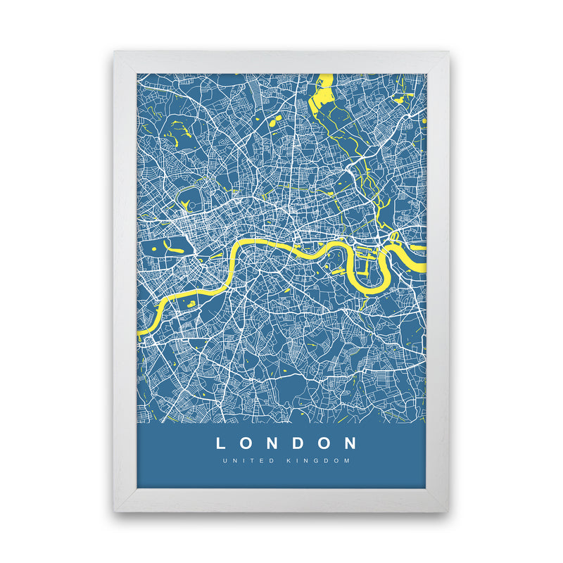London II Art Print by UrbanMaps White Grain