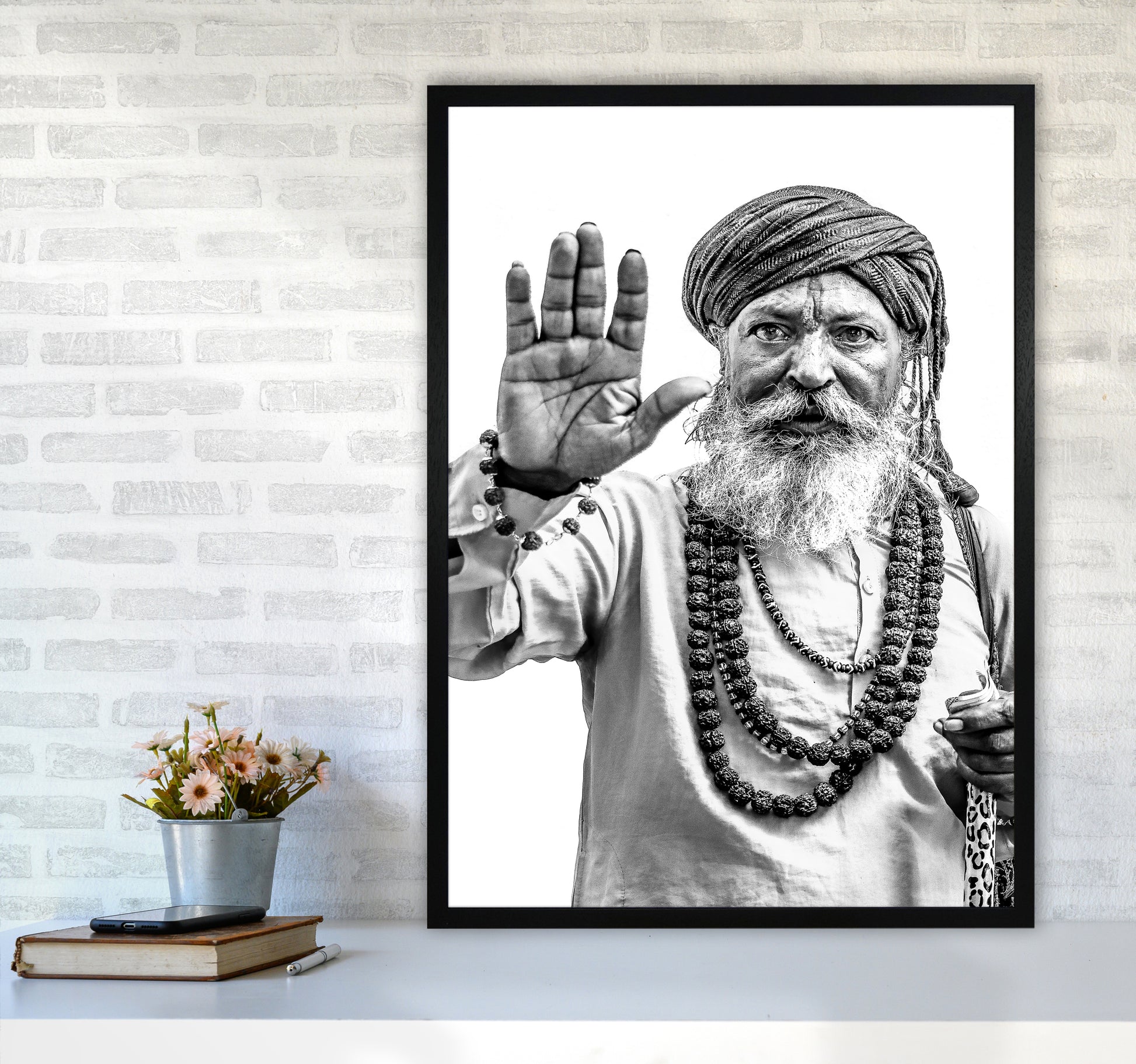 Portrait II Photography Print by Victoria Frost A1 White Frame