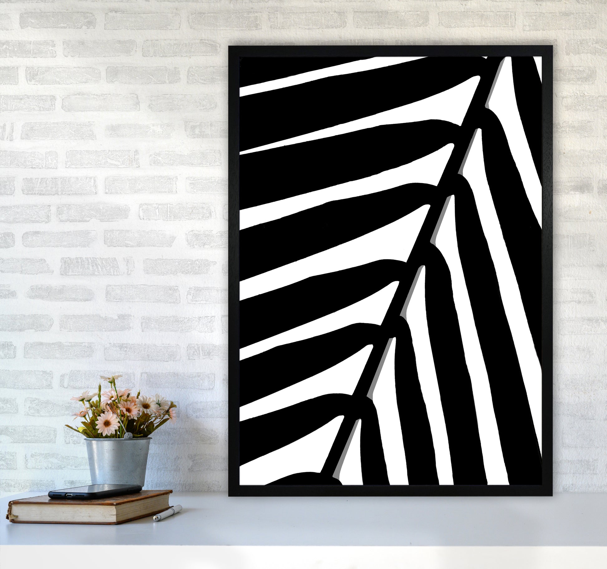 Botanical Shade Photography Print by Victoria Frost A1 White Frame
