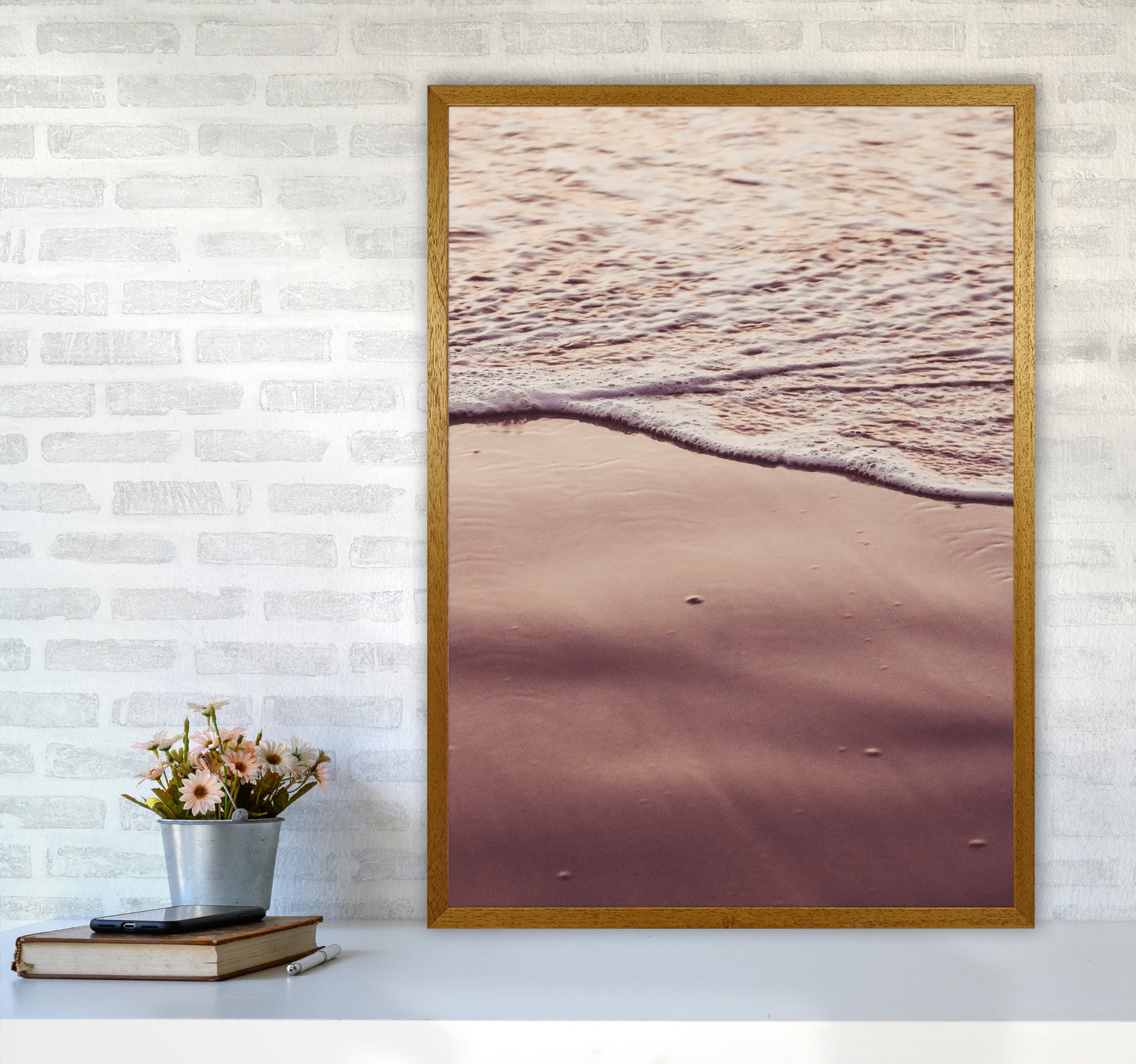 Sunset Waves Photography Print by Victoria Frost A1 Print Only