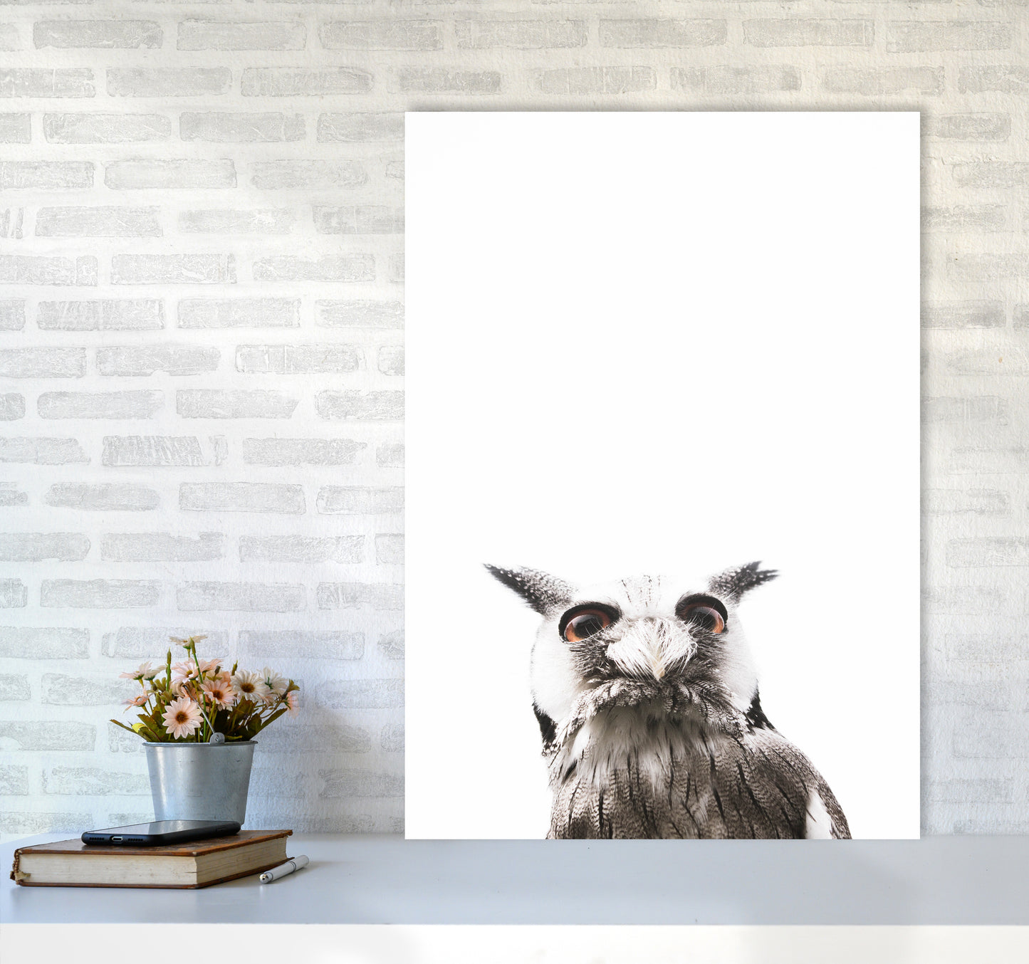 Lil Owl Photography Print by Victoria Frost A1 Black Frame