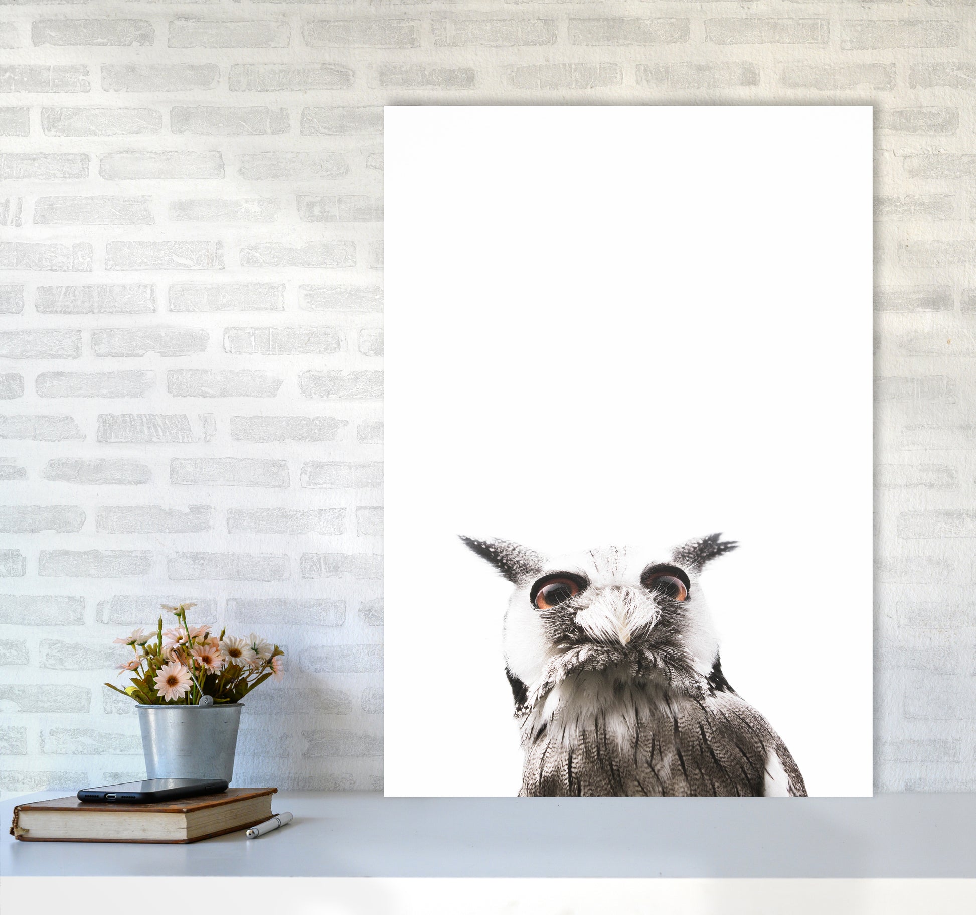 Lil Owl Photography Print by Victoria Frost A1 Black Frame