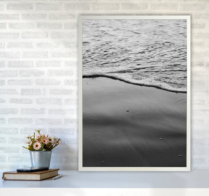 Sea Foam Photography Print by Victoria Frost A1 Oak Frame
