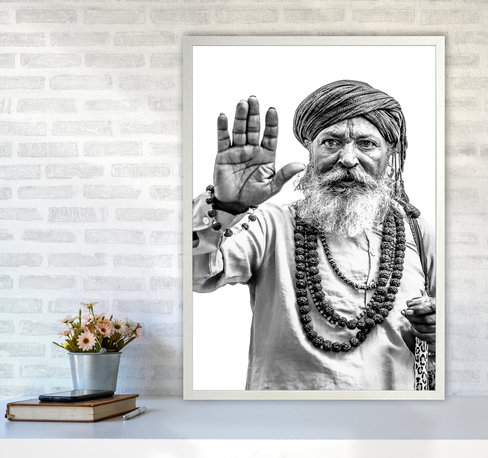 Portrait II Photography Print by Victoria Frost A1 Oak Frame