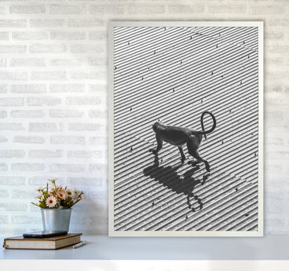 Monkey Buisness Photography Print by Victoria Frost A1 Oak Frame