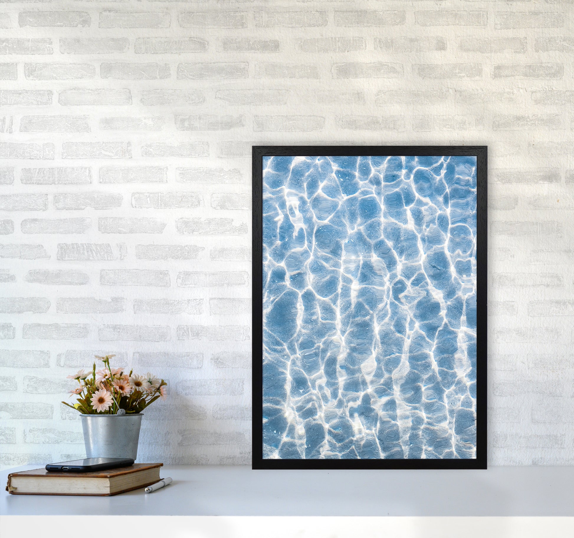 Ripples Photography Print by Victoria Frost A2 White Frame