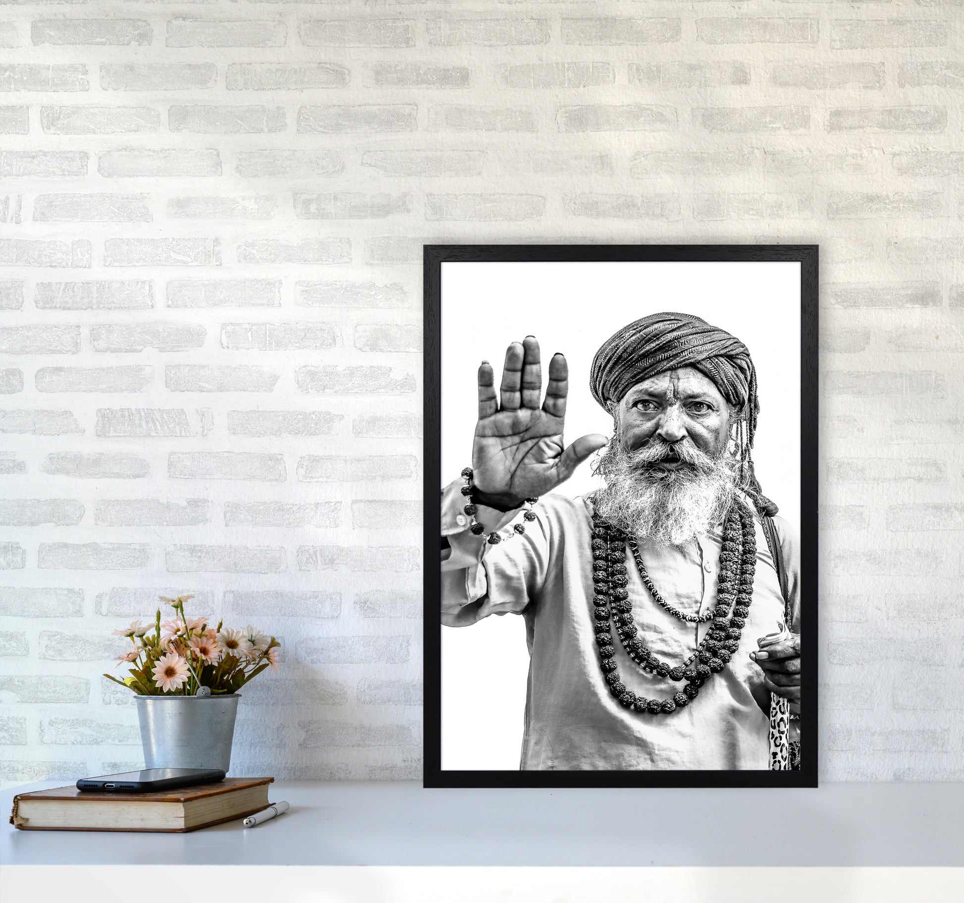 Portrait II Photography Print by Victoria Frost A2 White Frame