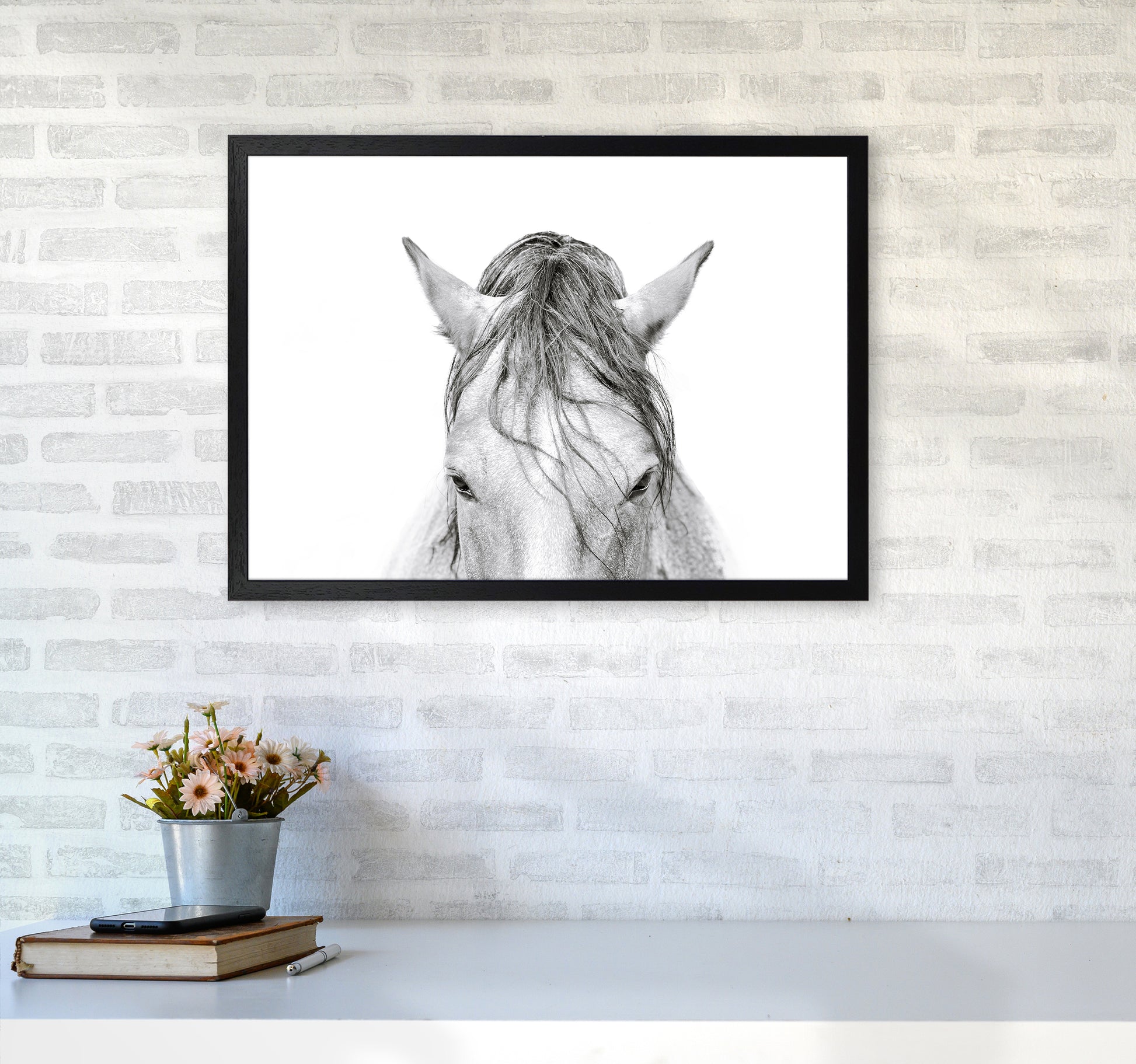 Horse II Photography Print by Victoria Frost A2 White Frame