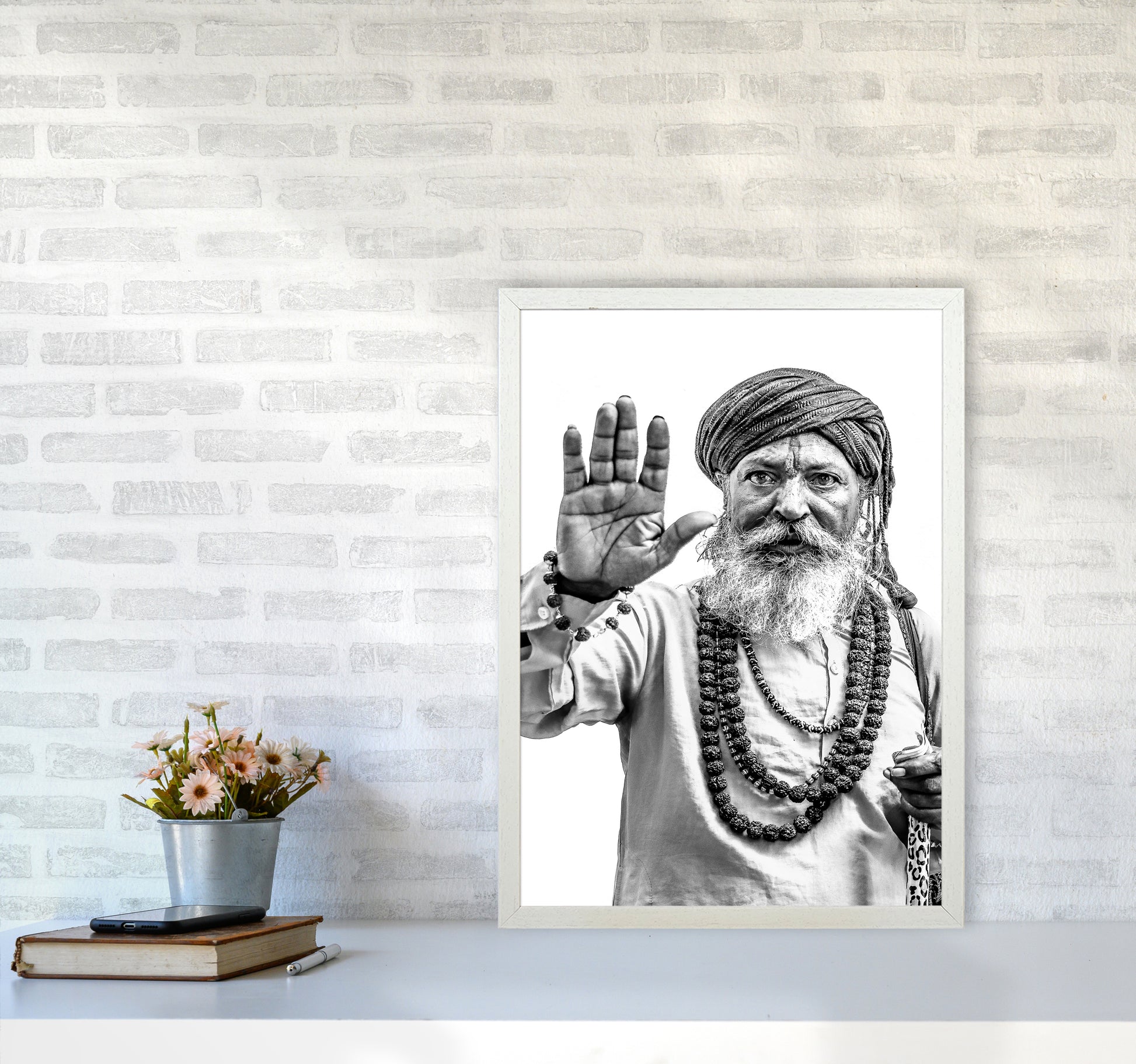 Portrait II Photography Print by Victoria Frost A2 Oak Frame